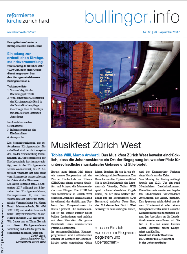 Titelbild B.I. Oktober 2017